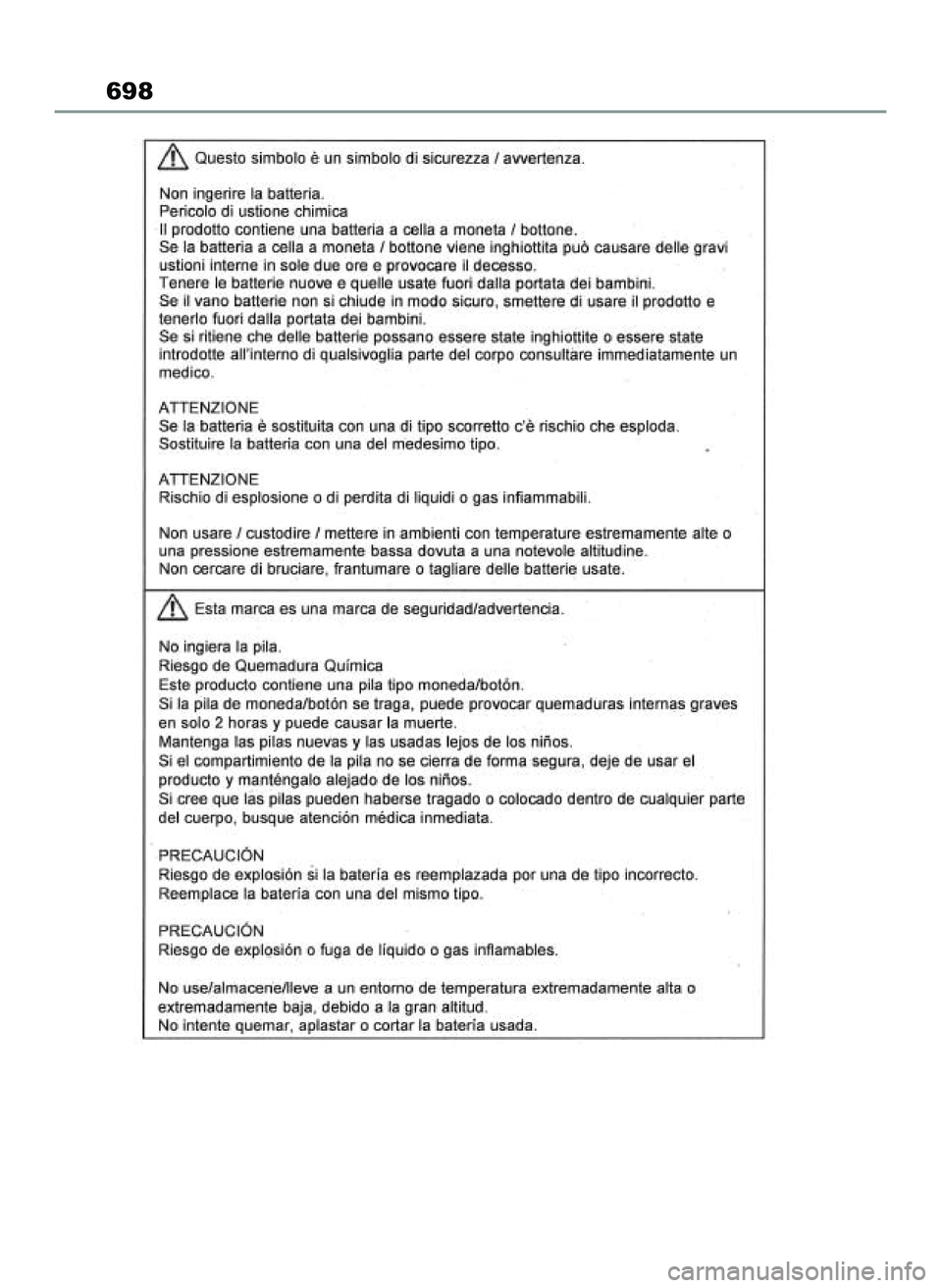 TOYOTA RAV4 2022 Instrukcja obsługi (in Polish) 698
55 RAV4 OM42C27E 12/8/21 3:45 PM Page 698 TOYOTA RAV4 2022 Instrukcja obsługi (in Polish) 698
55 RAV4 OM42C27E 12/8/21 3:45 PM Page 698