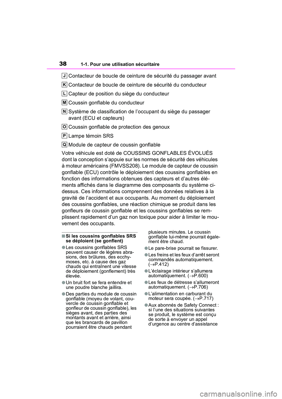 TOYOTA RAV4 2021 Manuel du propriétaire (in French) 381-1. Pour une utilisation sécuritaire
Contacteur de boucle de ceinture de sécurité du passager avant
Contacteur de boucle de ceinture de sécurité du conducteur
Capteur de position du siège du TOYOTA RAV4 2021 Manuel du propriétaire (in French) 381-1. Pour une utilisation sécuritaire
Contacteur de boucle de ceinture de sécurité du passager avant
Contacteur de boucle de ceinture de sécurité du conducteur
Capteur de position du siège du