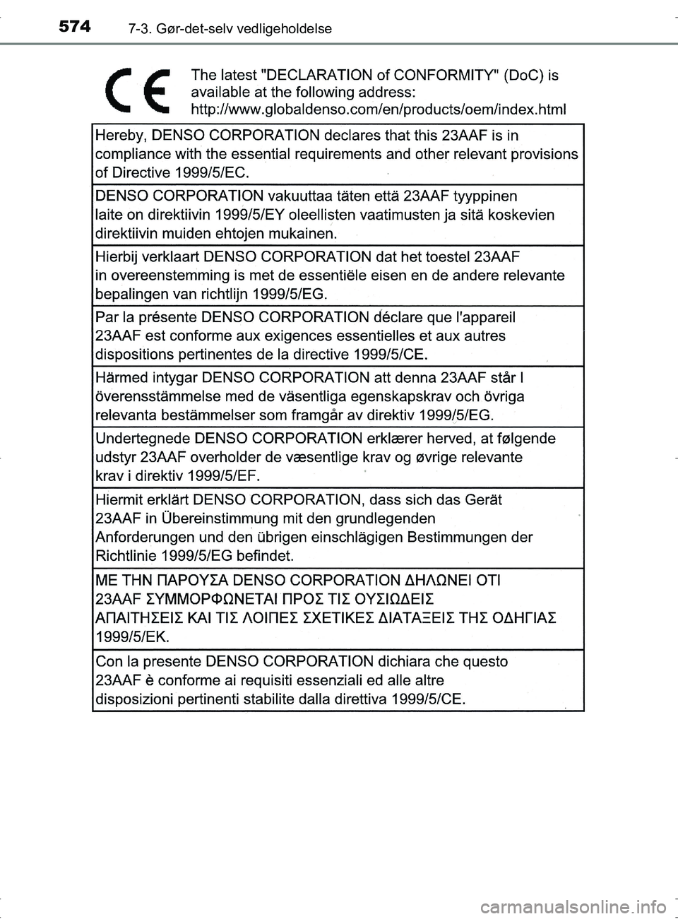 TOYOTA RAV4 2017  Brugsanvisning (in Danish) 5747-3. Gør-det-selv vedligeholdelse
OM42753DK
OM42753DK.book  Page 574  Wednesday, September 7, 2016  2:13 PM 