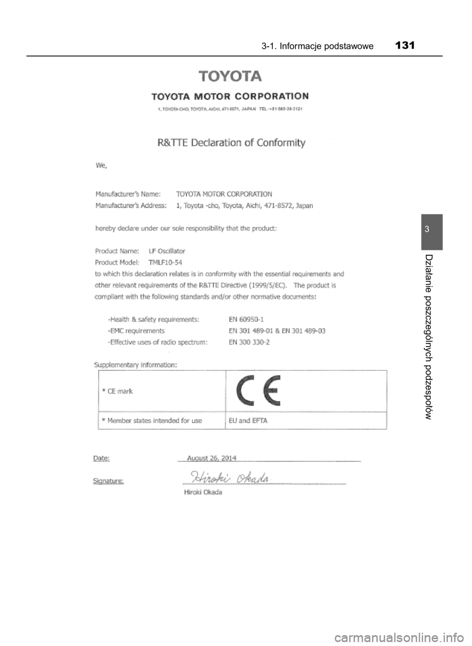 TOYOTA RAV4 2017 Instrukcja obsługi (in Polish) 3-1. Informacje podstawowe131
3
Dzia∏anie poszczególnych podzespo∏ów
44 RAV4_OM42753E 2/9/16 10:33 Page 131 (Black plate) TOYOTA RAV4 2017 Instrukcja obsługi (in Polish) 3-1. Informacje podstawowe131
3
Dzia∏anie poszczególnych podzespo∏ów
44 RAV4_OM42753E 2/9/16 10:33 Page 131 (Black plate)