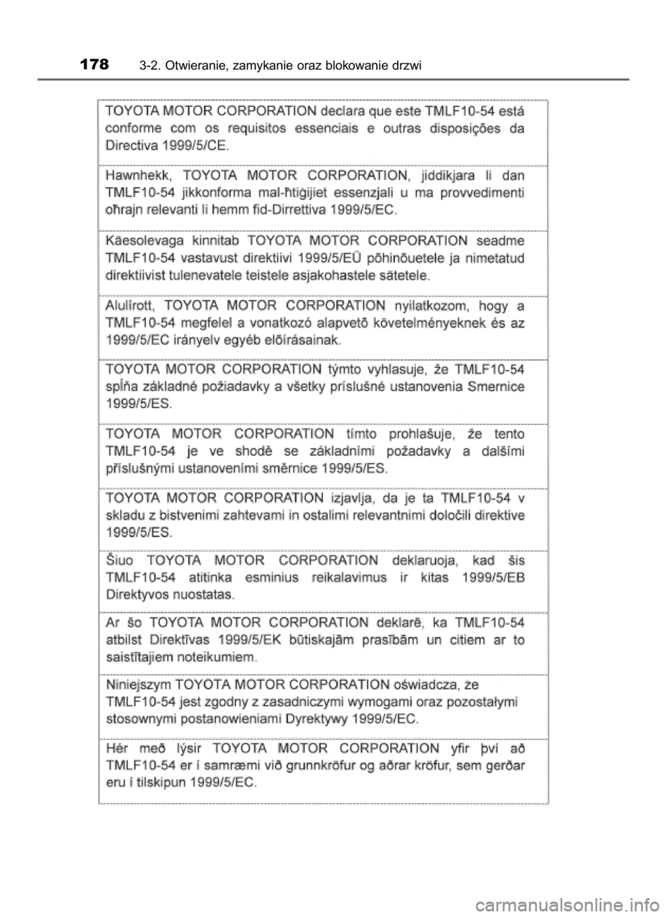 TOYOTA RAV4 2017  Instrukcja obsługi (in Polish) 1783-2. Otwieranie, zamykanie oraz blokowanie drzwi
44 RAV4_OM42753E  2/9/16  10:34  Page 178    (Black plate) 