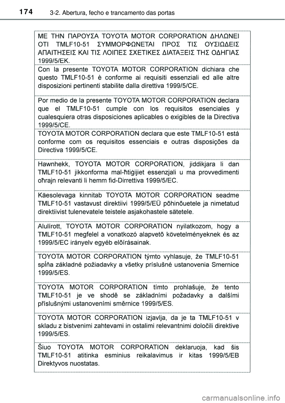 TOYOTA RAV4 2017 Manual de utilização (in Portuguese) 1743-2. Abertura, fecho e trancamento das portas TOYOTA RAV4 2017 Manual de utilização (in Portuguese) 1743-2. Abertura, fecho e trancamento das portas
