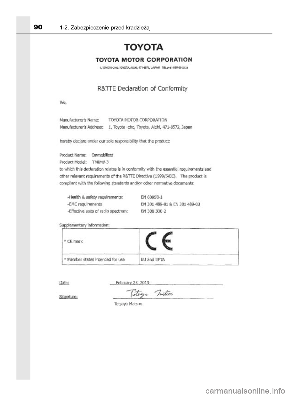 TOYOTA RAV4 2015  Instrukcja obsługi (in Polish) 901-2. Zabezpieczenie przed kradzie˝à
26 IO RAV4 OM42A79E  6/19/15  1:48 PM  Page 90    (Black plate) 