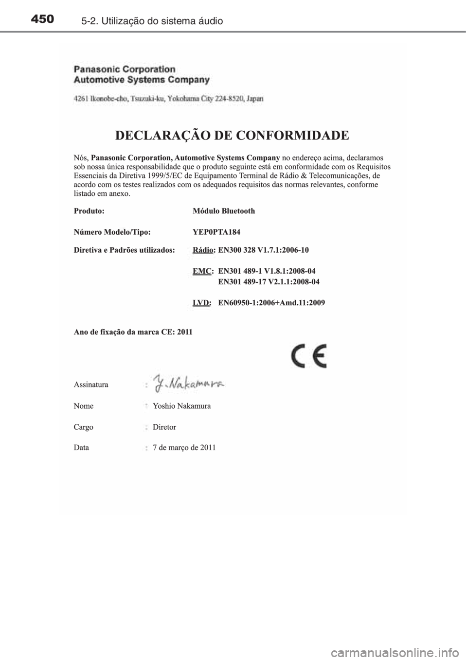 TOYOTA RAV4 2015  Manual de utilização (in Portuguese) 4505-2. Utilização do sistema áudio 