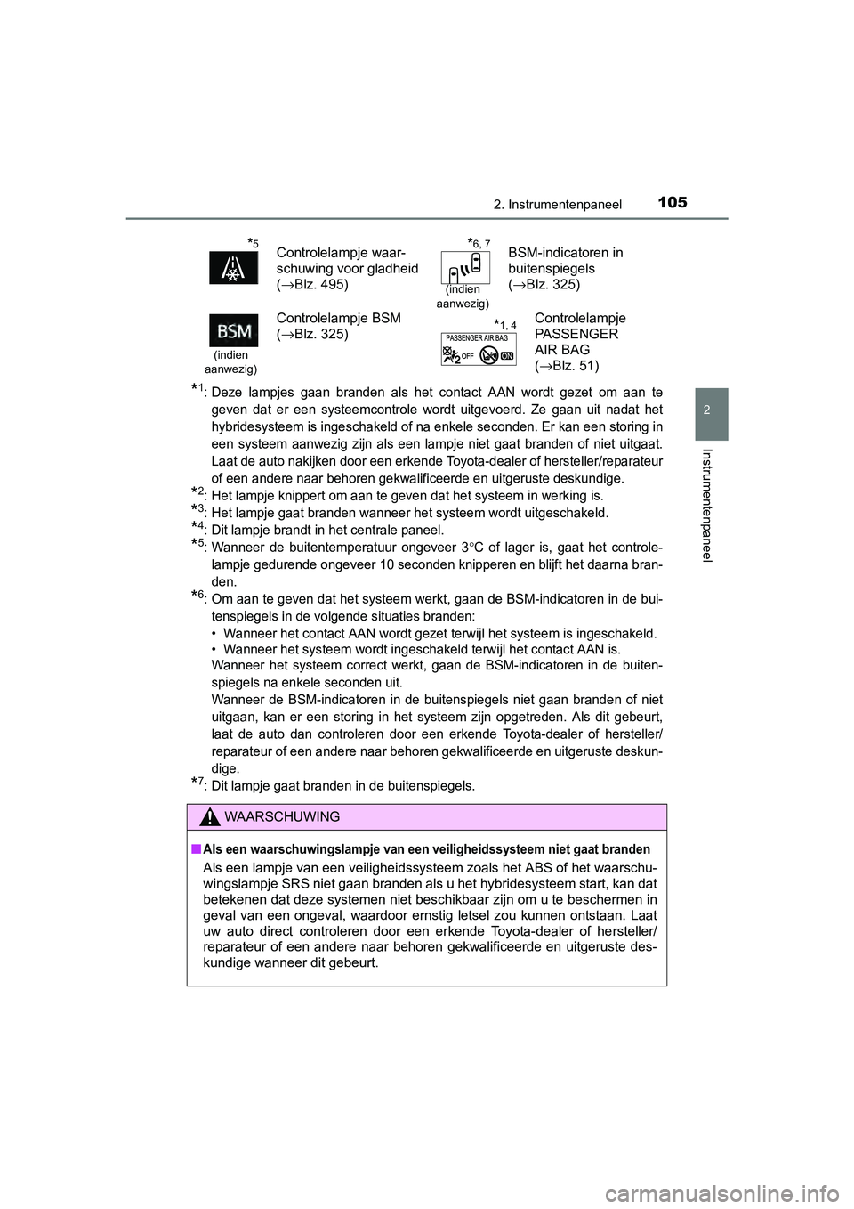 TOYOTA RAV4 HYBRID 2017 Instructieboekje (in Dutch) 1052. Instrumentenpaneel
2
Instrumentenpaneel
RAV4-HV_OM_OM42B04E_(EE)
*1: Deze lampjes gaan branden als het contact AAN wordt gezet om aan te
geven dat er een systeemcontrole wordt TOYOTA RAV4 HYBRID 2017 Instructieboekje (in Dutch) 1052. Instrumentenpaneel
2
Instrumentenpaneel
RAV4-HV_OM_OM42B04E_(EE)
*1: Deze lampjes gaan branden als het contact AAN wordt gezet om aan te
geven dat er een systeemcontrole wordt