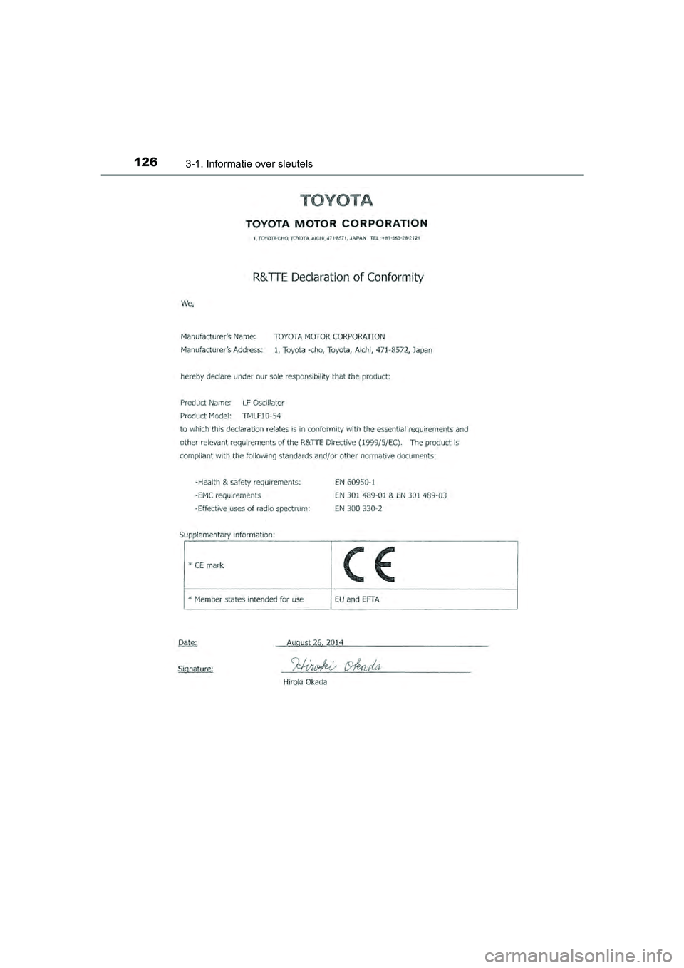 TOYOTA RAV4 HYBRID 2017  Instructieboekje (in Dutch) 1263-1. Informatie over sleutels
RAV4-HV_OM_OM42B04E_(EE)
RAV4-HV_OM_OM42B04E_(EE).book  Page 126  Friday, August 5, 2016  4:24 PM 