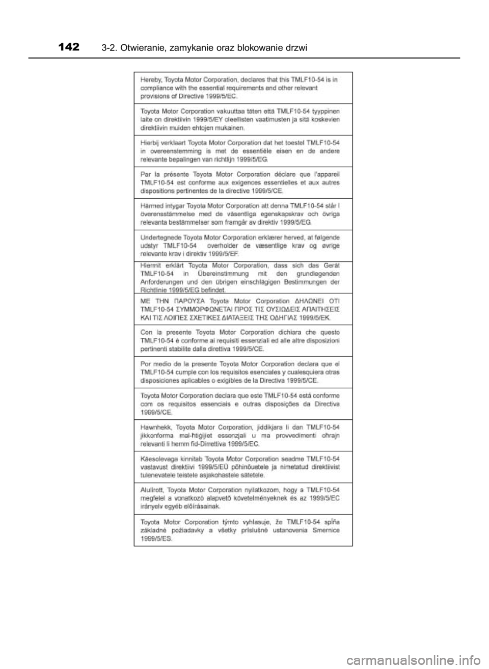 TOYOTA RAV4 HYBRID 2016  Instrukcja obsługi (in Polish) 1423-2. Otwieranie, zamykanie oraz blokowanie drzwi
46 RAV4 HV OM42A57E  11/9/15  11:41 AM  Page 142    (Black plate) 