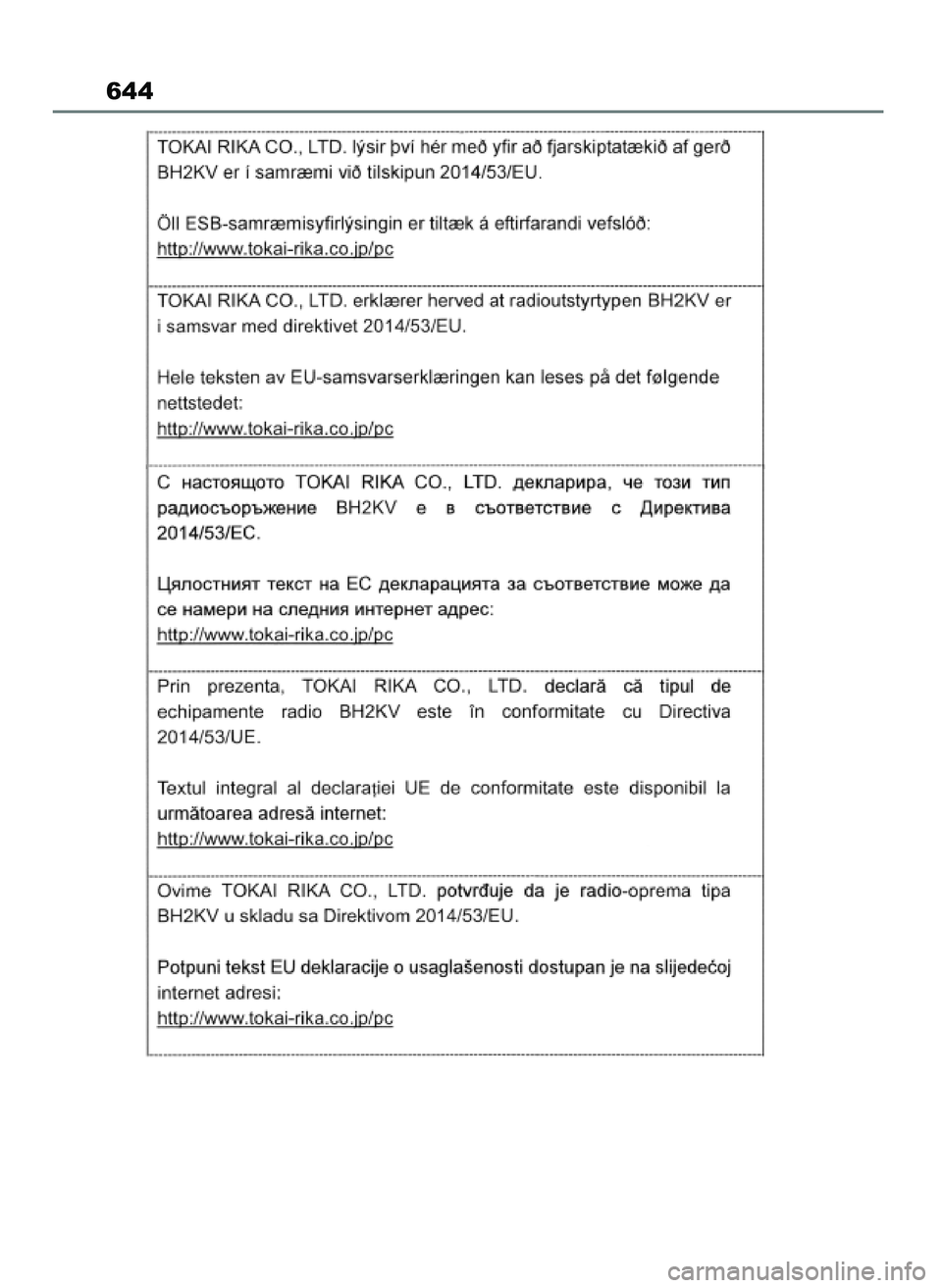 TOYOTA RAV4 PLUG-IN HYBRID 2023  Instrukcja obsługi (in Polish) 644
35 RAV4 Plug In HV OM9A587E  16/11/22  18:30  Page 644 