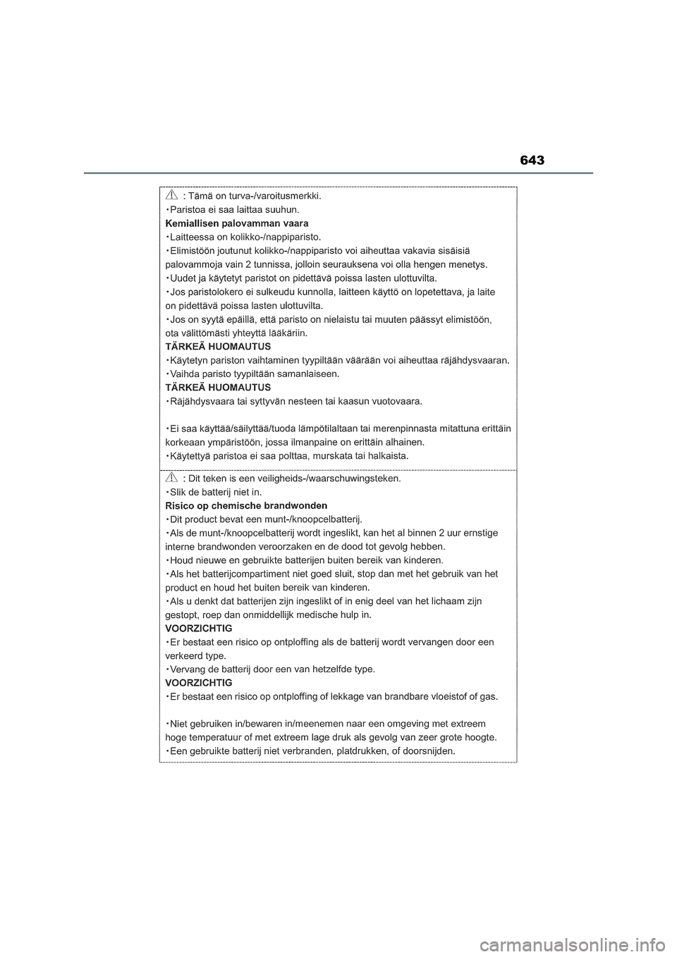 TOYOTA RAV4 PLUG-IN HYBRID 2022 Betriebsanleitungen (in German) 643 TOYOTA RAV4 PLUG-IN HYBRID 2022 Betriebsanleitungen (in German) 643