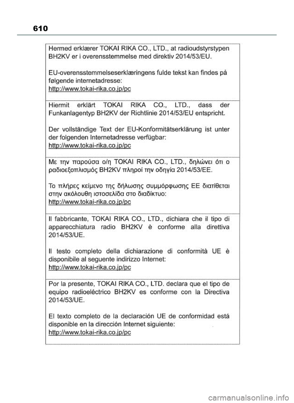 TOYOTA RAV4 PLUG-IN HYBRID 2022  Instrukcja obsługi (in Polish) 610
59 RAV4 Plug In HV OM42E34E  12/12/21  6:00 PM  Page 610 
