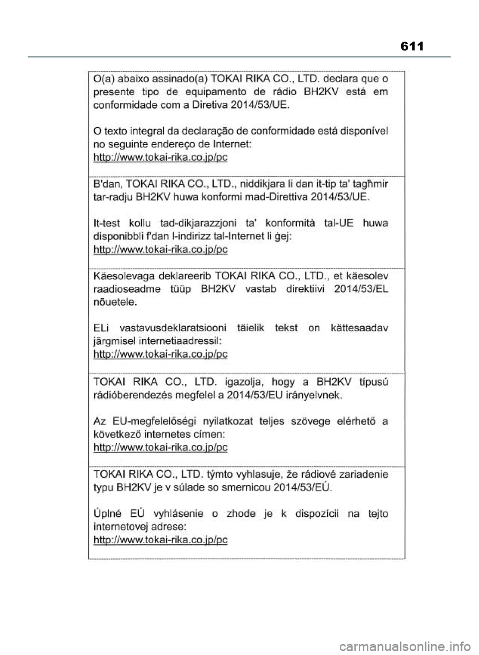 TOYOTA RAV4 PLUG-IN HYBRID 2022  Instrukcja obsługi (in Polish) 611
59 RAV4 Plug In HV OM42E34E  12/12/21  6:00 PM  Page 611 