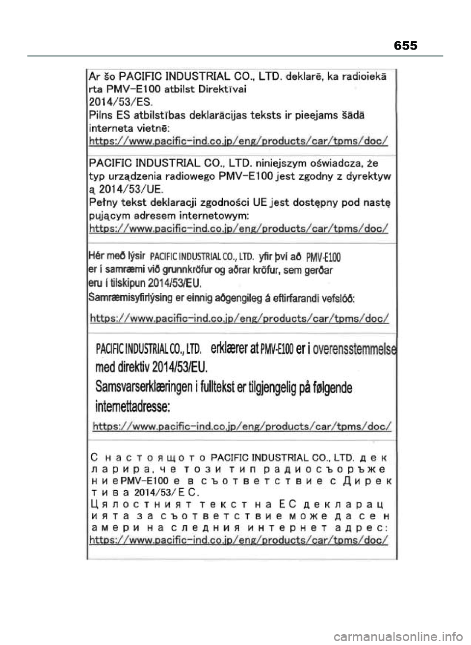 TOYOTA RAV4 PLUG-IN HYBRID 2022  Instrukcja obsługi (in Polish) 655
59 RAV4 Plug In HV OM42E34E  12/12/21  6:00 PM  Page 655 