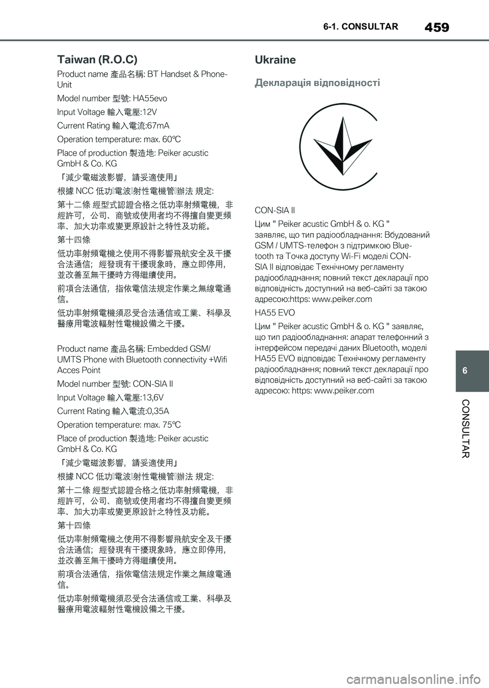 TOYOTA SUPRA 2023 Manual del propietario (in Spanish) 459
6 6-1. CONSULTAR
CONSULTAR
Supra_OM_Spanish_OM9A434S_1_2211.book 459 ページ 2022年9月1日 木曜日 午後1時55分 TOYOTA SUPRA 2023 Manual del propietario (in Spanish) 459
6 6-1. CONSULTAR
CONSULTAR
Supra_OM_Spanish_OM9A434S_1_2211.book 459 ページ 2022年9月1日 木曜日 午後1時55分