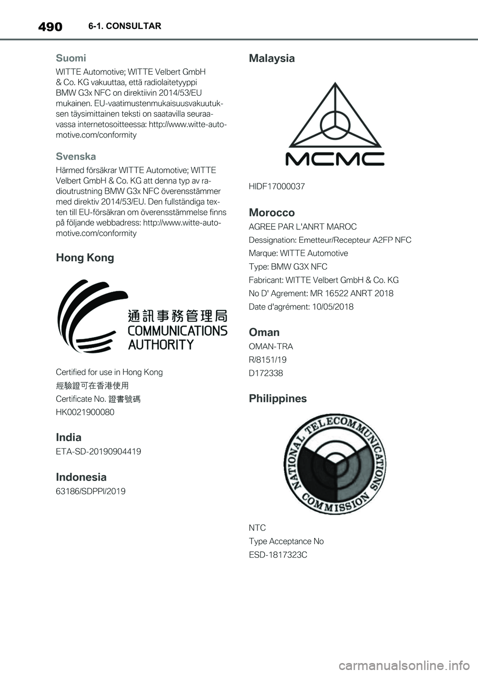 TOYOTA SUPRA 2023  Manual del propietario (in Spanish) 4906-1. CONSULTAR
Supra_OM_Spanish_OM9A434S_1_2211.book  490 ページ  ２０２２年９月１日　木曜日　午後１時５５分 