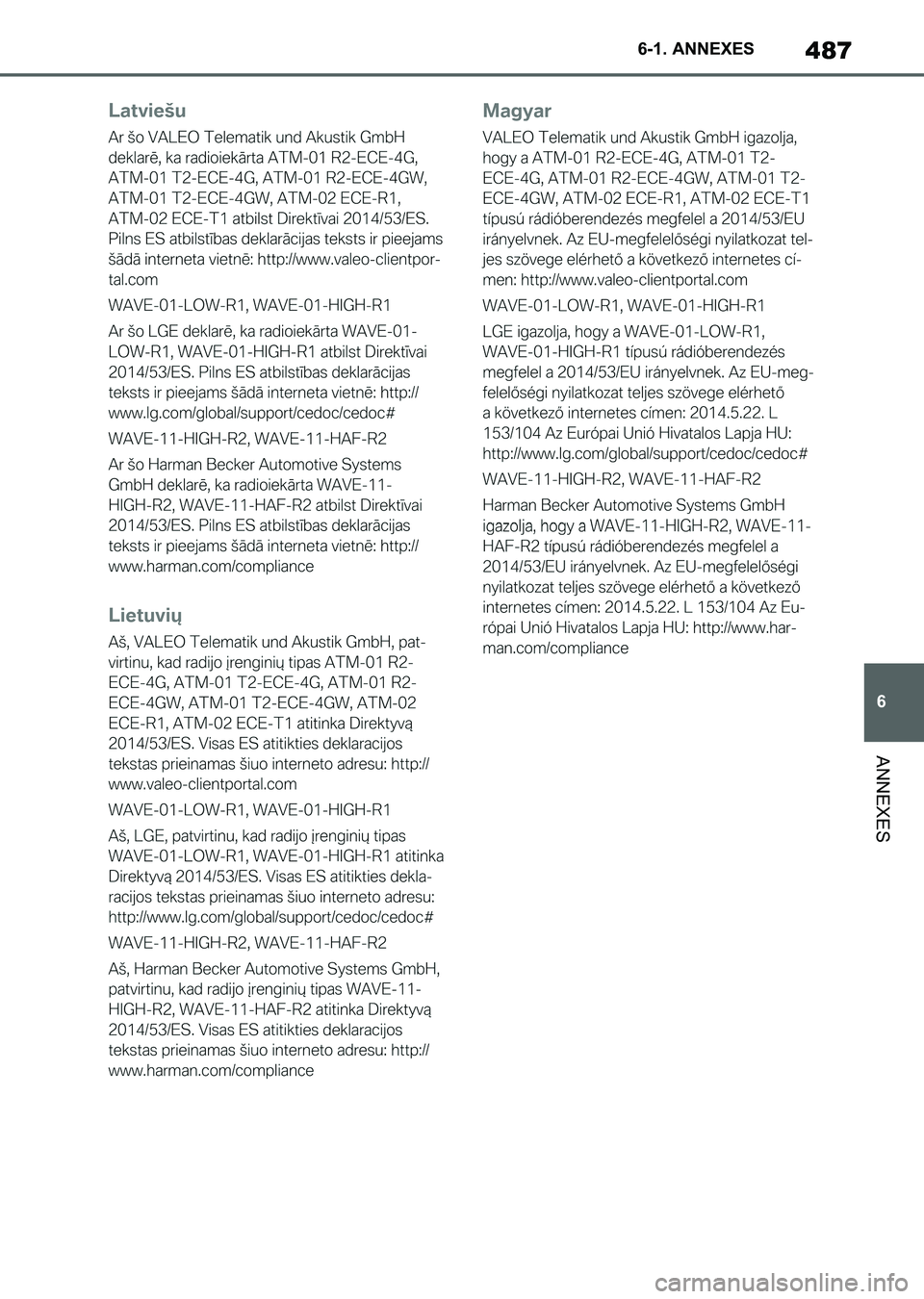 TOYOTA SUPRA 2023  Manuel du propriétaire (in French) 487
6 6-1. ANNEXES
ANNEXES
Supra_OM_French_OM9A432K_1_2211.book  487 ページ  ２０２２年８月２９日　月曜日　午後７時５４分 
