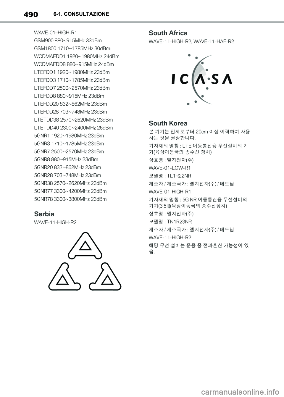 TOYOTA SUPRA 2023  Manuale duso (in Italian) 4906-1. CONSULTAZIONE
Supra_OM_Italian_OM9A435L_1_2211.book  490 ページ  ２０２２年８月３０日　火曜日　午後２時３２分 