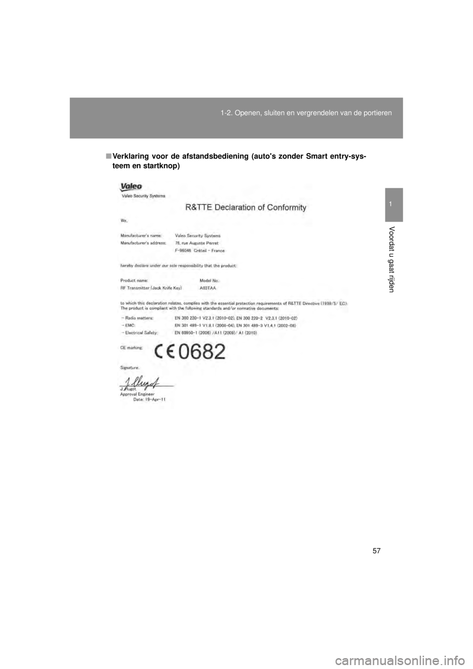 TOYOTA VERSO 2014 Instructieboekje (in Dutch) 57
1-2. Openen, sluiten en vergrendelen van de portieren
1
Voordat u gaat rijden
VERSO(BMW)_WE_OM64558E
■
Verklaring voor de afstandsbedien ing (autos zonder Smart entry-sys-
teem en startknop) TOYOTA VERSO 2014 Instructieboekje (in Dutch) 57
1-2. Openen, sluiten en vergrendelen van de portieren
1
Voordat u gaat rijden
VERSO(BMW)_WE_OM64558E
■
Verklaring voor de afstandsbedien ing (autos zonder Smart entry-sys-
teem en startknop)