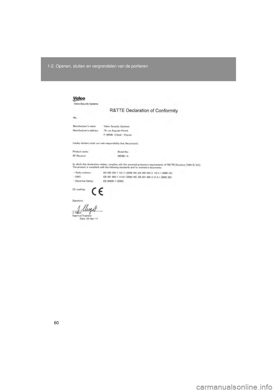 TOYOTA VERSO 2014  Instructieboekje (in Dutch) 60
1-2. Openen, sluiten en vergrendelen van de portieren
VERSO(BMW)_WE_OM64558E 