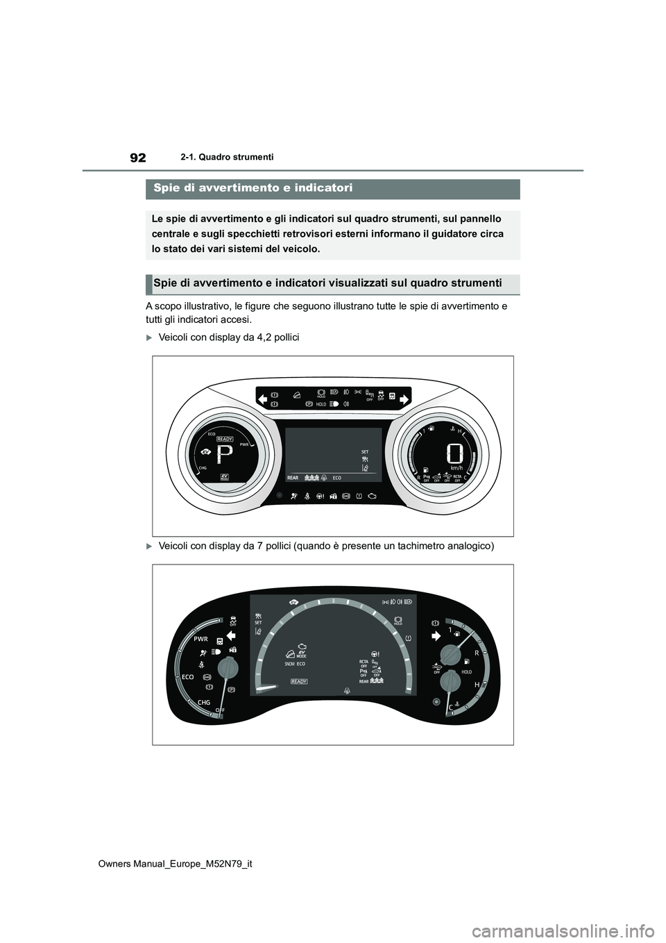 Toyota Yaris Cross Bedienungsanleitung Download Deutsch TOYOTA YARIS CROSS 2023 Manuale duso (in Italian) (710 Pages)
