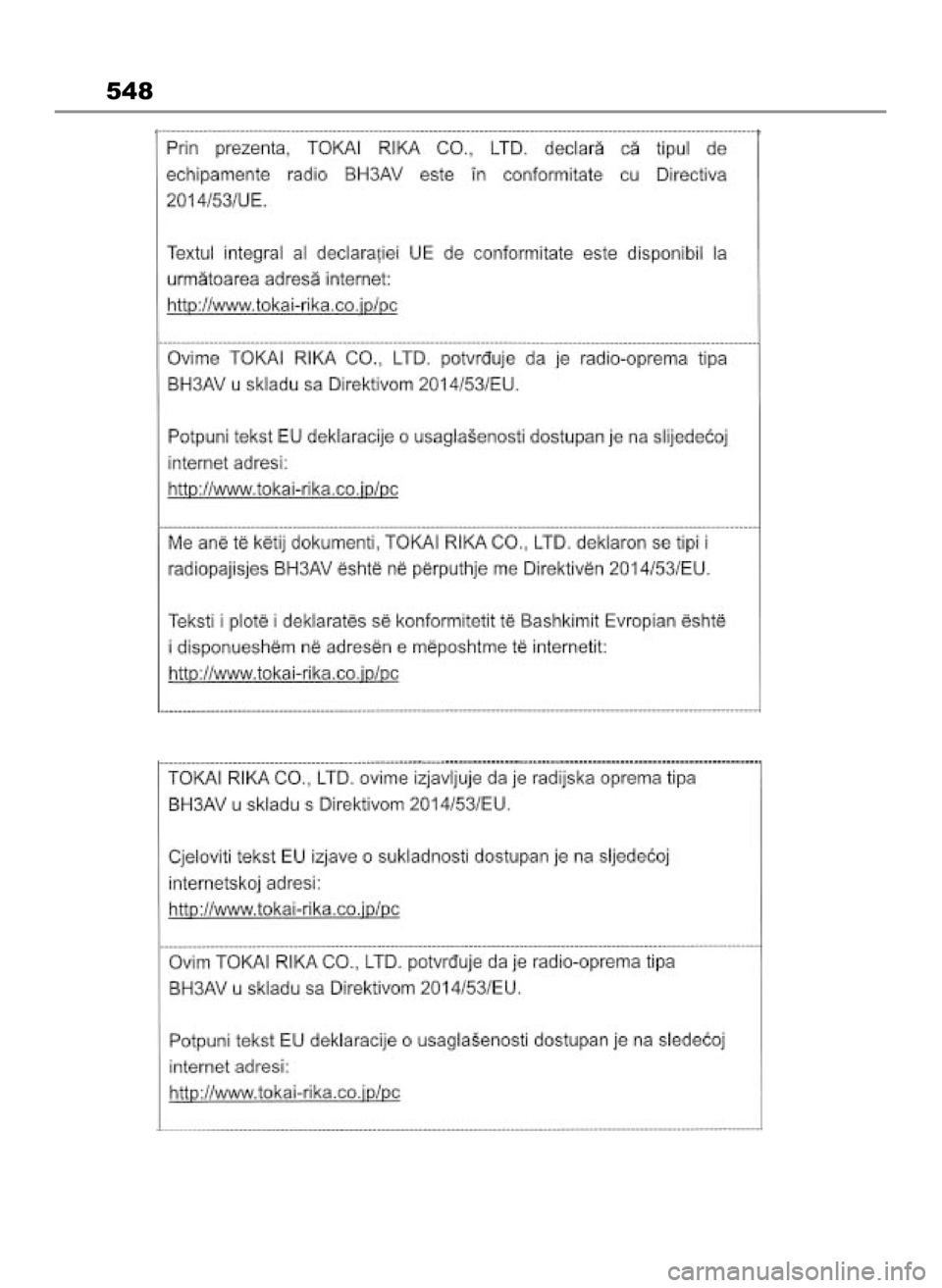 TOYOTA YARIS CROSS 2023  Instrukcja obsługi (in Polish) 548
21 Yaris Cross HV OM52N75E  7/22/22  5:35 PM  Page 548 