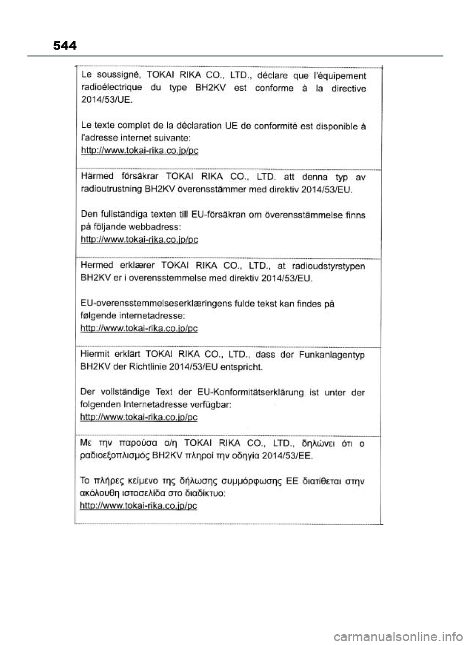 TOYOTA YARIS CROSS 2022 Instrukcja obsługi (in Polish) 544
46 Yaris Cross OM52N20E 10/1/21 4:16 PM Page 544 TOYOTA YARIS CROSS 2022 Instrukcja obsługi (in Polish) 544
46 Yaris Cross OM52N20E 10/1/21 4:16 PM Page 544