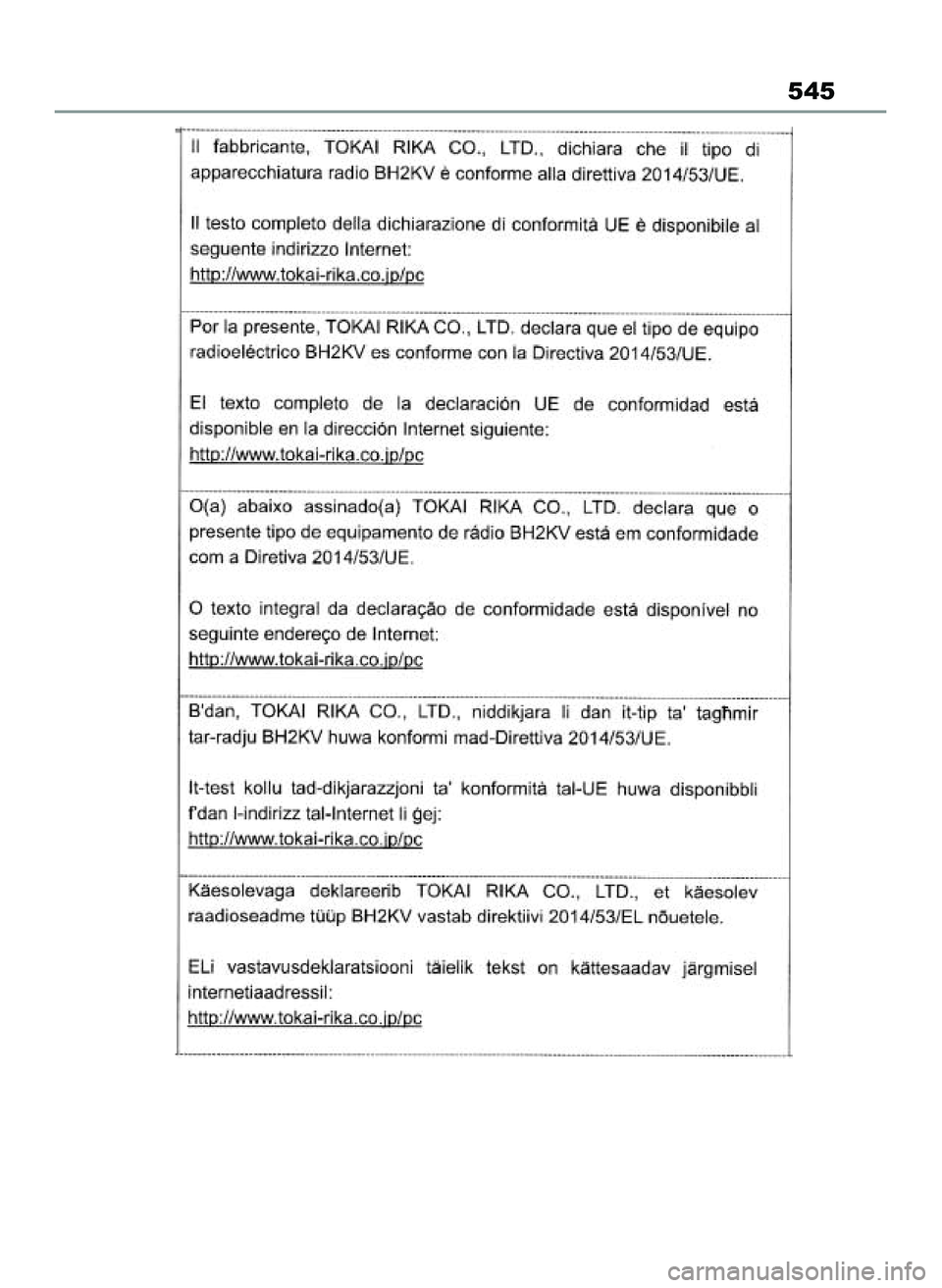TOYOTA YARIS CROSS 2022 Instrukcja obsługi (in Polish) 545
46 Yaris Cross OM52N20E 10/1/21 4:16 PM Page 545 TOYOTA YARIS CROSS 2022 Instrukcja obsługi (in Polish) 545
46 Yaris Cross OM52N20E 10/1/21 4:16 PM Page 545