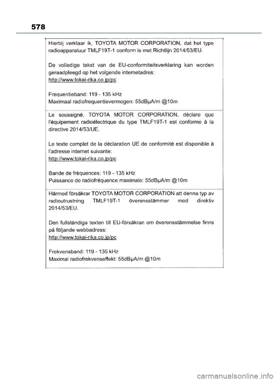 TOYOTA YARIS CROSS 2022 Instrukcja obsługi (in Polish) 578
46 Yaris Cross OM52N20E 10/1/21 4:16 PM Page 578 TOYOTA YARIS CROSS 2022 Instrukcja obsługi (in Polish) 578
46 Yaris Cross OM52N20E 10/1/21 4:16 PM Page 578