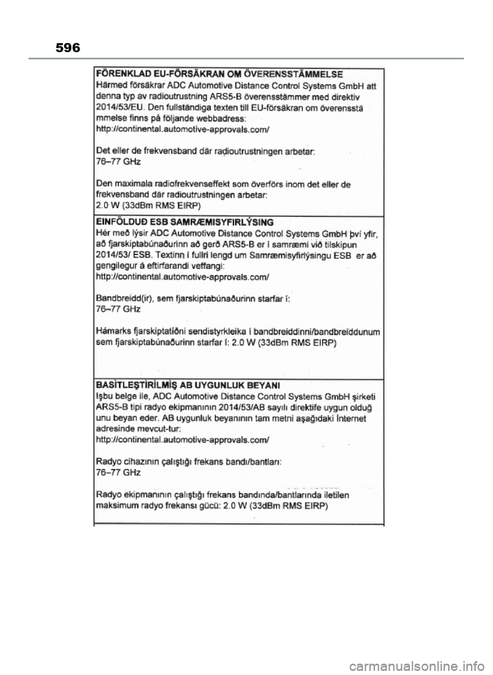 TOYOTA YARIS CROSS 2022  Instrukcja obsługi (in Polish) 596
46 Yaris Cross OM52N20E  10/1/21  4:17 PM  Page 596 