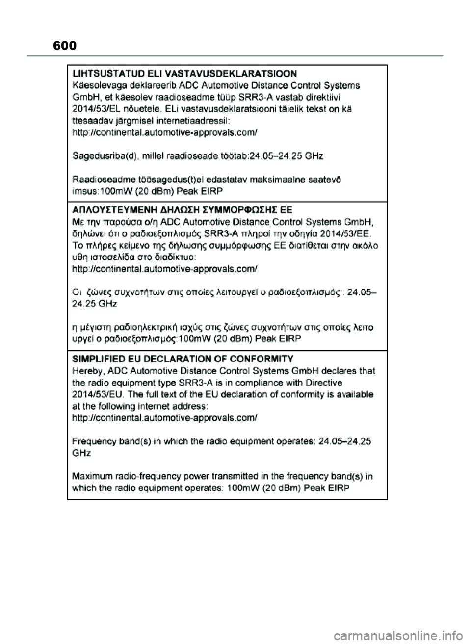 TOYOTA YARIS CROSS 2022  Instrukcja obsługi (in Polish) 600
46 Yaris Cross OM52N20E  10/1/21  4:17 PM  Page 600 