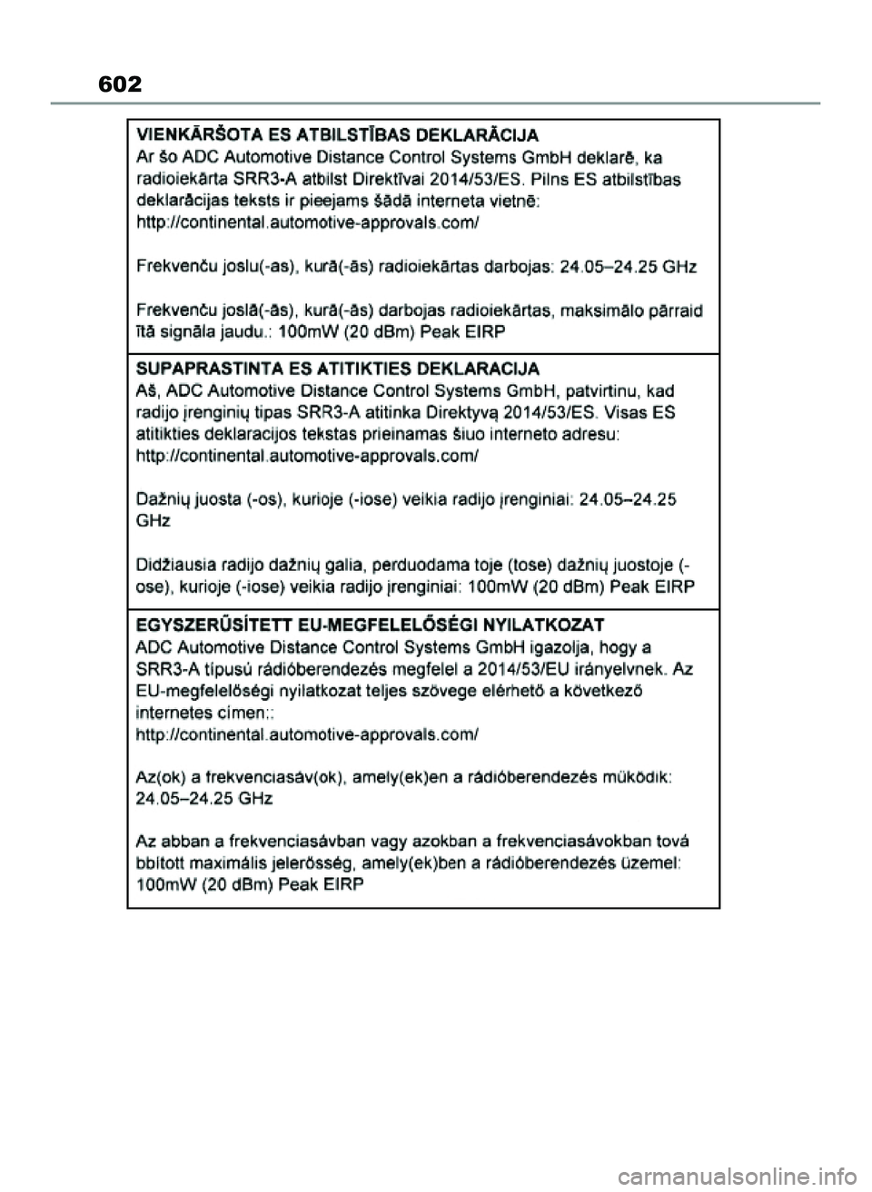 TOYOTA YARIS CROSS 2022  Instrukcja obsługi (in Polish) 602
46 Yaris Cross OM52N20E  10/1/21  4:17 PM  Page 602 
