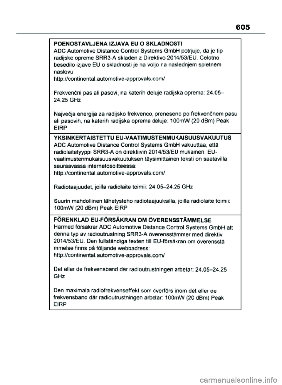 TOYOTA YARIS CROSS 2022  Instrukcja obsługi (in Polish) 605
46 Yaris Cross OM52N20E  10/1/21  4:17 PM  Page 605 