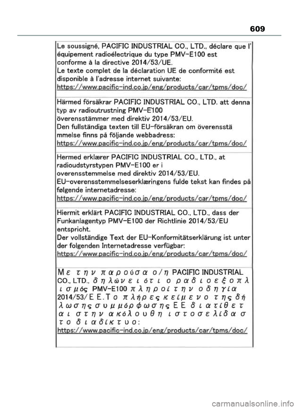 TOYOTA YARIS CROSS 2022  Instrukcja obsługi (in Polish) 609
46 Yaris Cross OM52N20E  10/1/21  4:17 PM  Page 609 