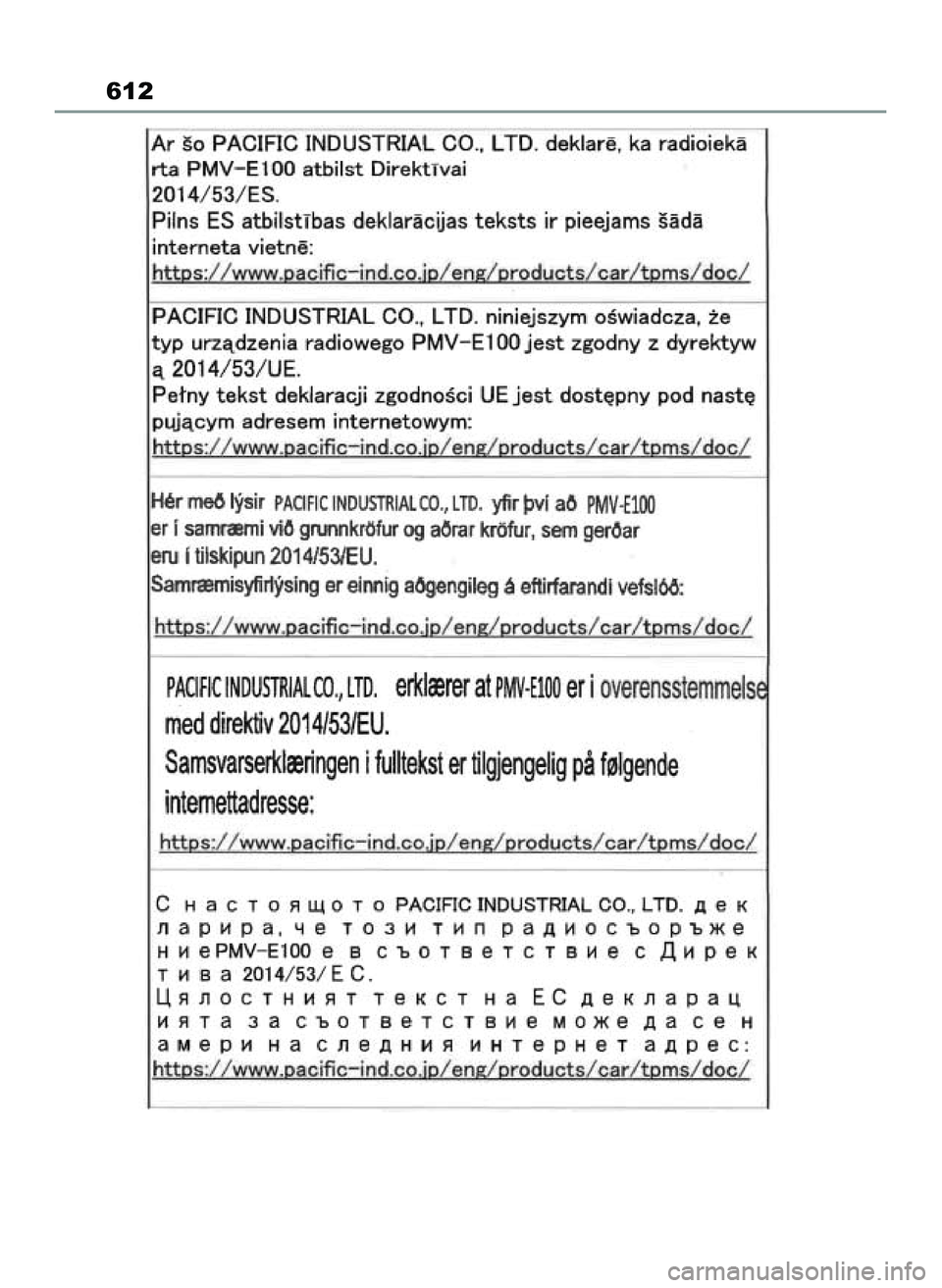 TOYOTA YARIS CROSS 2022  Instrukcja obsługi (in Polish) 612
46 Yaris Cross OM52N20E  10/1/21  4:17 PM  Page 612 