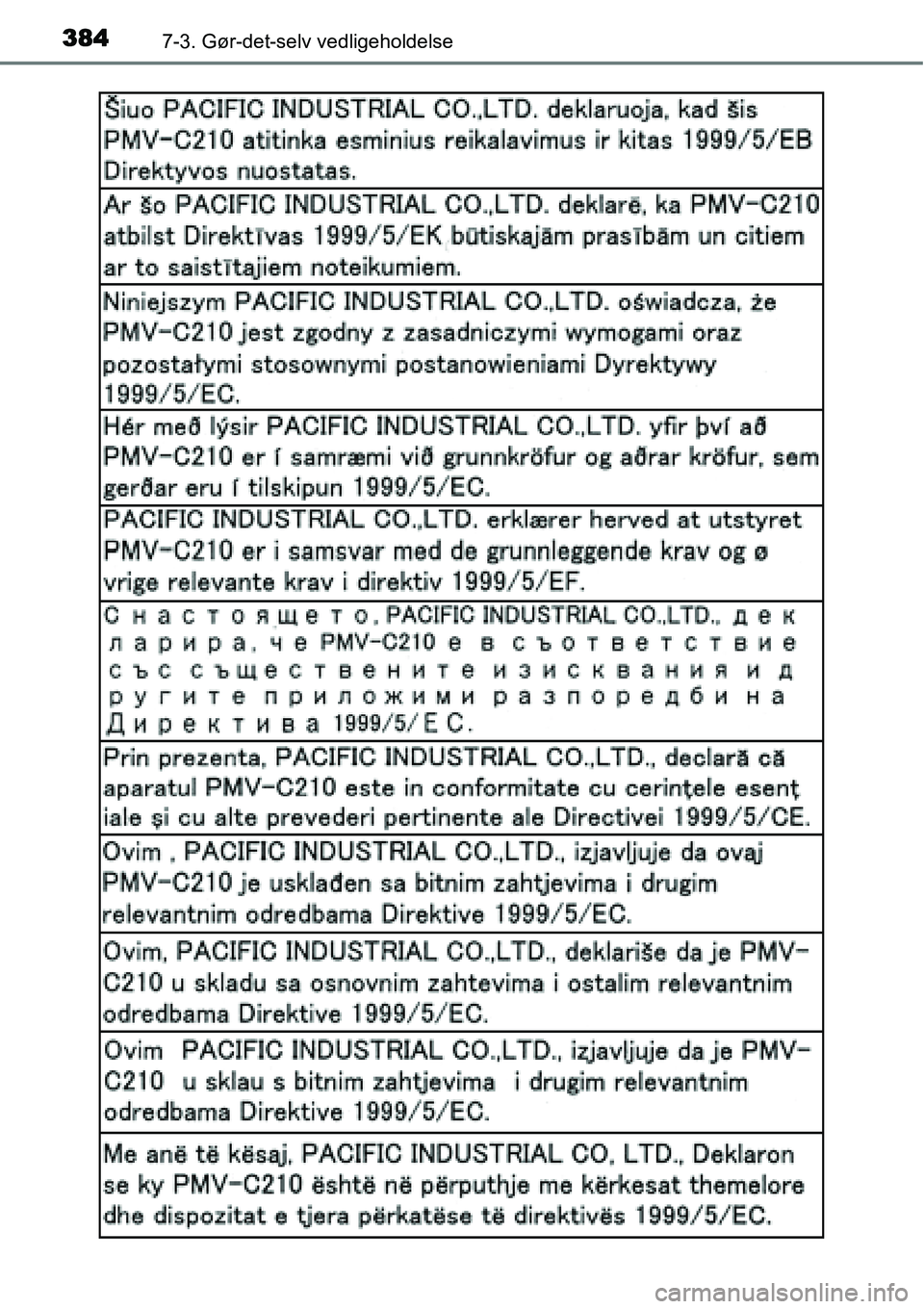TOYOTA YARIS HATCHBACK 2015 Brugsanvisning (in Danish) 3847-3. Gør-det-selv vedligeholdelse TOYOTA YARIS HATCHBACK 2015 Brugsanvisning (in Danish) 3847-3. Gør-det-selv vedligeholdelse