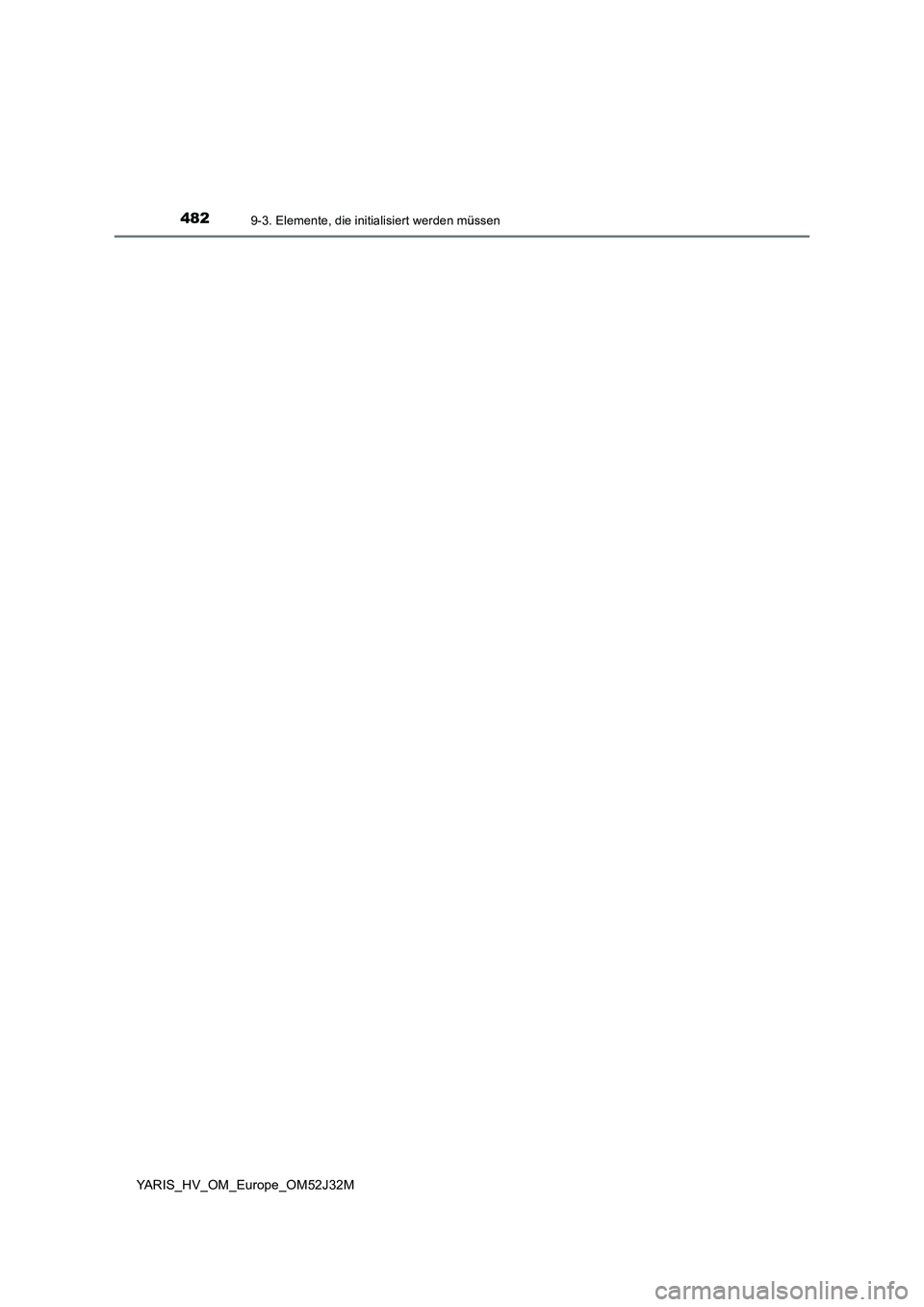 TOYOTA YARIS HYBRID 2017  Betriebsanleitungen (in German) 4829-3. Elemente, die initialisiert werden müssen
YARIS_HV_OM_Europe_OM52J32M 