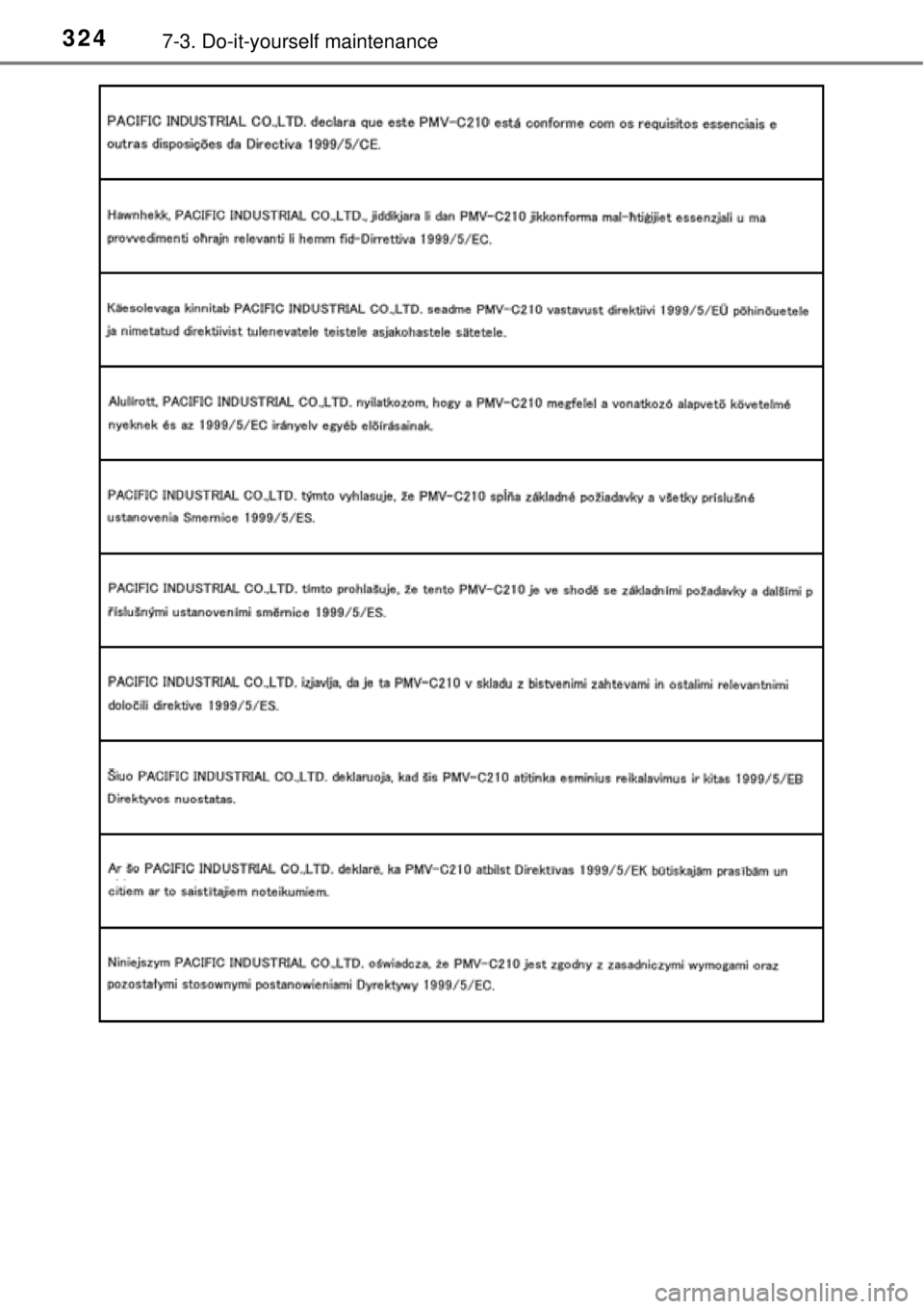 TOYOTA YARIS HYBRID 2014  Owners Manual 3247-3. Do-it-yourself maintenance 