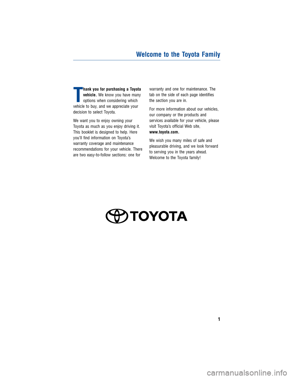 TOYOTA CAMRY HYBRID 2010 XV40 / 8.G Warranty And Maintenance Guide TOYOTA CAMRY HYBRID 2010 XV40 / 8.G Warranty And Maintenance Guide