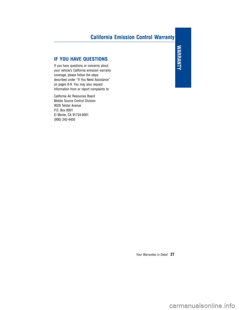 TOYOTA HIGHLANDER 2011 XU40 / 2.G Warranty And Maintenance Guide TOYOTA HIGHLANDER 2011 XU40 / 2.G Warranty And Maintenance Guide