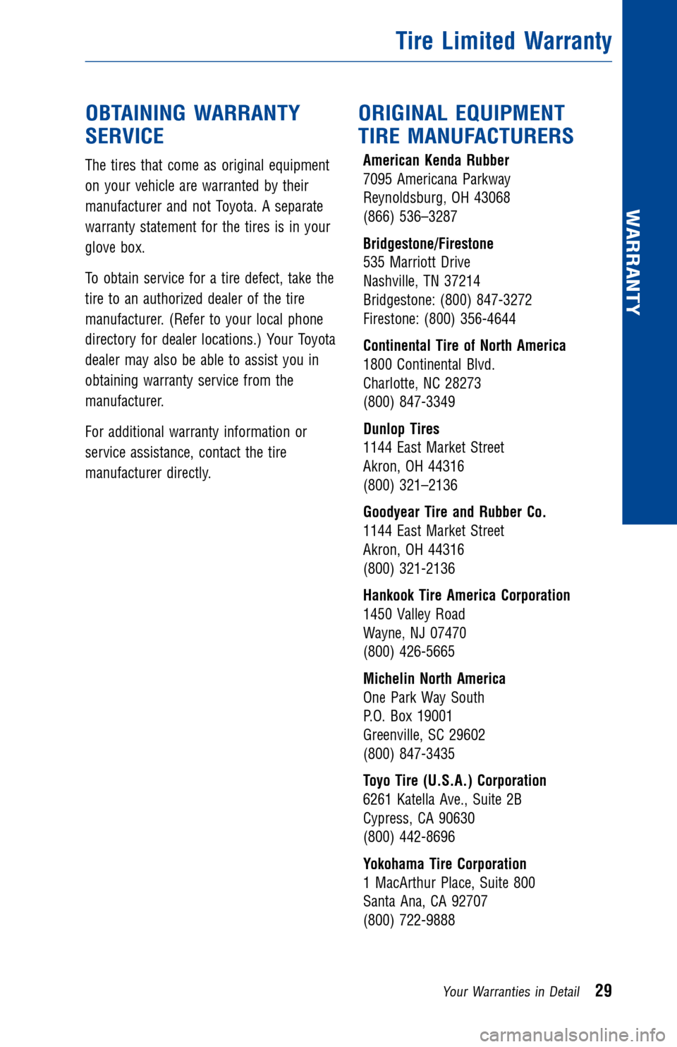 TOYOTA HIGHLANDER 2017 XU50 / 3.G Warranty And Maintenance Guide JOBNAME: 2372868-en-2017_High PAGE: 29 SESS: 4 OUTPUT: Thu Oct 13 10:19:49 2016
/InfoShareAuthorCODA/InfoShareAuthorCODA/TS_Warr_Maint/2372868-en-2017_H\
ighlander.00505-17WMG-HIG_/TS_Warr_Maint_v1
OB TOYOTA HIGHLANDER 2017 XU50 / 3.G Warranty And Maintenance Guide JOBNAME: 2372868-en-2017_High PAGE: 29 SESS: 4 OUTPUT: Thu Oct 13 10:19:49 2016
/InfoShareAuthorCODA/InfoShareAuthorCODA/TS_Warr_Maint/2372868-en-2017_H\
ighlander.00505-17WMG-HIG_/TS_Warr_Maint_v1
OB