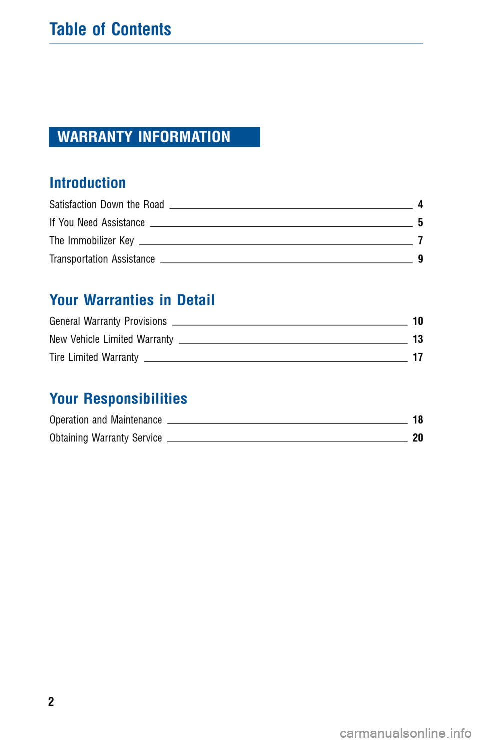 TOYOTA MIRAI 2016 1.G Warranty And Maintenance Guide JOBNAME: 2006314-2014-mir-toy PAGE: 2 SESS: 12 OUTPUT: Wed Aug 12 11:02:11 2015
/tweddle/toyota/sched-maint/2006314-en-mir/wg16
WARRANTY INFORMATION
Introduction
Satisfaction Down the Road 4
If You Ne