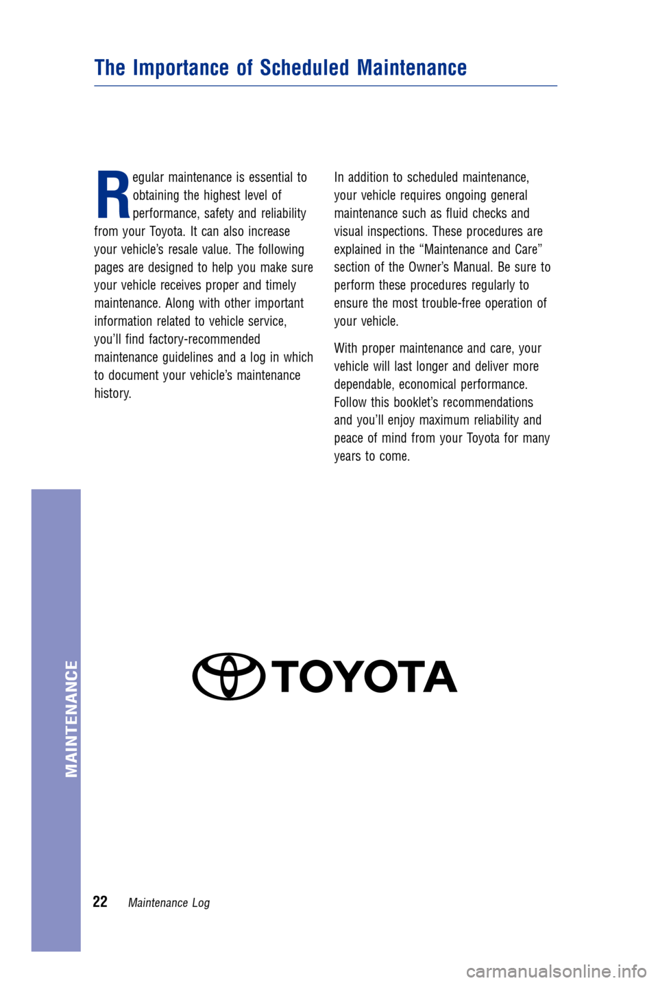 TOYOTA MIRAI 2017 1.G Warranty And Maintenance Guide JOBNAME: 2372857-en-2017_Mira PAGE: 23 SESS: 4 OUTPUT: Tue Jul 26 12:59:31 2016
/InfoShareAuthorCODA/InfoShareAuthorCODA/TS_Warr_Maint/2372857-en-2017_M\
irai.00505-17WMG-MIR_/TS_Warr_Maint_v1
IMPORTA TOYOTA MIRAI 2017 1.G Warranty And Maintenance Guide JOBNAME: 2372857-en-2017_Mira PAGE: 23 SESS: 4 OUTPUT: Tue Jul 26 12:59:31 2016
/InfoShareAuthorCODA/InfoShareAuthorCODA/TS_Warr_Maint/2372857-en-2017_M\
irai.00505-17WMG-MIR_/TS_Warr_Maint_v1
IMPORTA