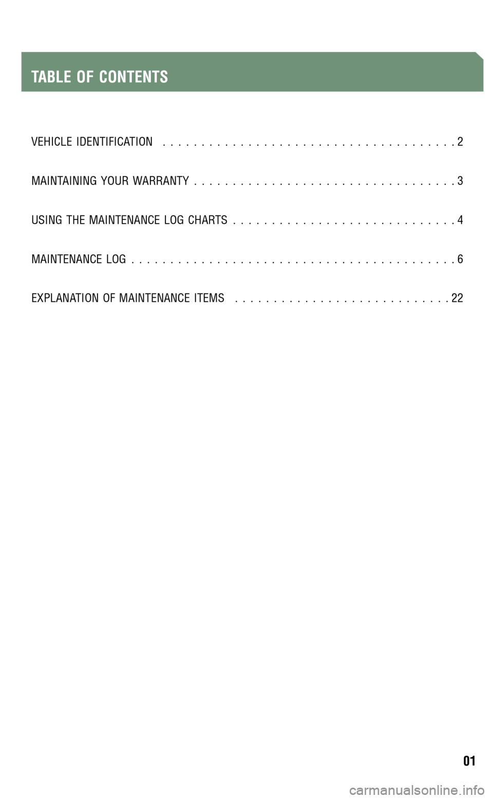 TOYOTA PRIUS 2009 2.G Scheduled Maintenance Guide 