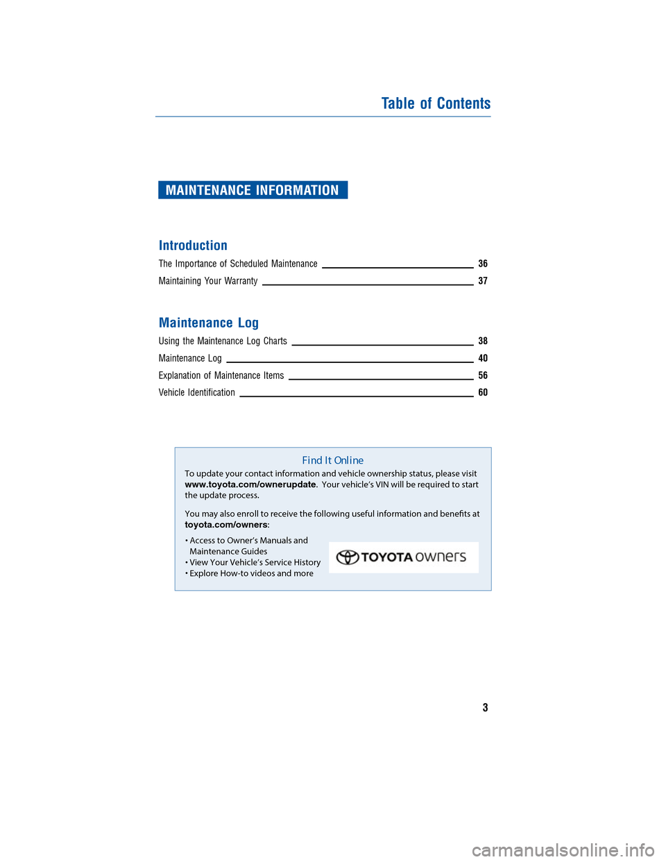 TOYOTA PRIUS PRIME 2017 2.G Warranty And Maintenance Guide JOBNAME: 2372846-en-2017_Priu PAGE: 3 SESS: 4 OUTPUT: Thu Sep 22 09:51:35 2016
/InfoShareAuthorCODA/InfoShareAuthorCODA/TS_Warr_Maint/2372846-en-2017_P\
rius_Prime.00505-17WMG-PRIPM_/TS_Warr_Maint_v1
TOYOTA PRIUS PRIME 2017 2.G Warranty And Maintenance Guide JOBNAME: 2372846-en-2017_Priu PAGE: 3 SESS: 4 OUTPUT: Thu Sep 22 09:51:35 2016
/InfoShareAuthorCODA/InfoShareAuthorCODA/TS_Warr_Maint/2372846-en-2017_P\
rius_Prime.00505-17WMG-PRIPM_/TS_Warr_Maint_v1