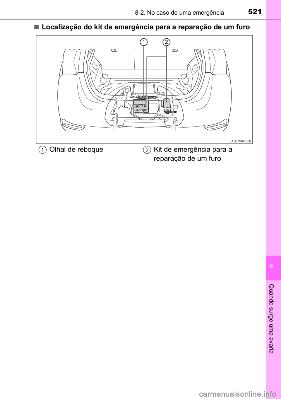 TOYOTA AURIS HYBRID 2017  Manual de utilização (in Portuguese) 521������1�R��F�D�V�R��G�H��X�P�D��H�P�H�U�J�r�Q�F�L�D
�
�4�X�D�Q�G�R��V�X�U�J�H��X�P�D��D�Y�D�U�L�D
■<002f005200460044004f004c005d0044006f006d00520003004700520003004e004c00570003004700