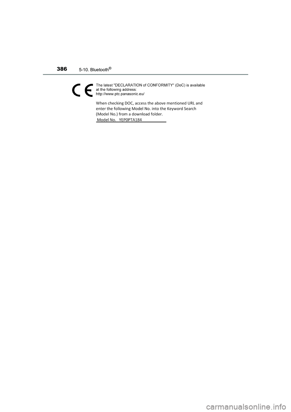 TOYOTA AVENSIS 2018  Instructieboekje (in Dutch) 3865-10. Bluetooth®
AVENSIS_OM_OM20C79E_(EE)
AVENSIS_OM_OM20C79E_(EE).book  Page 386  Friday, September 15, 2017  11:12 AM 