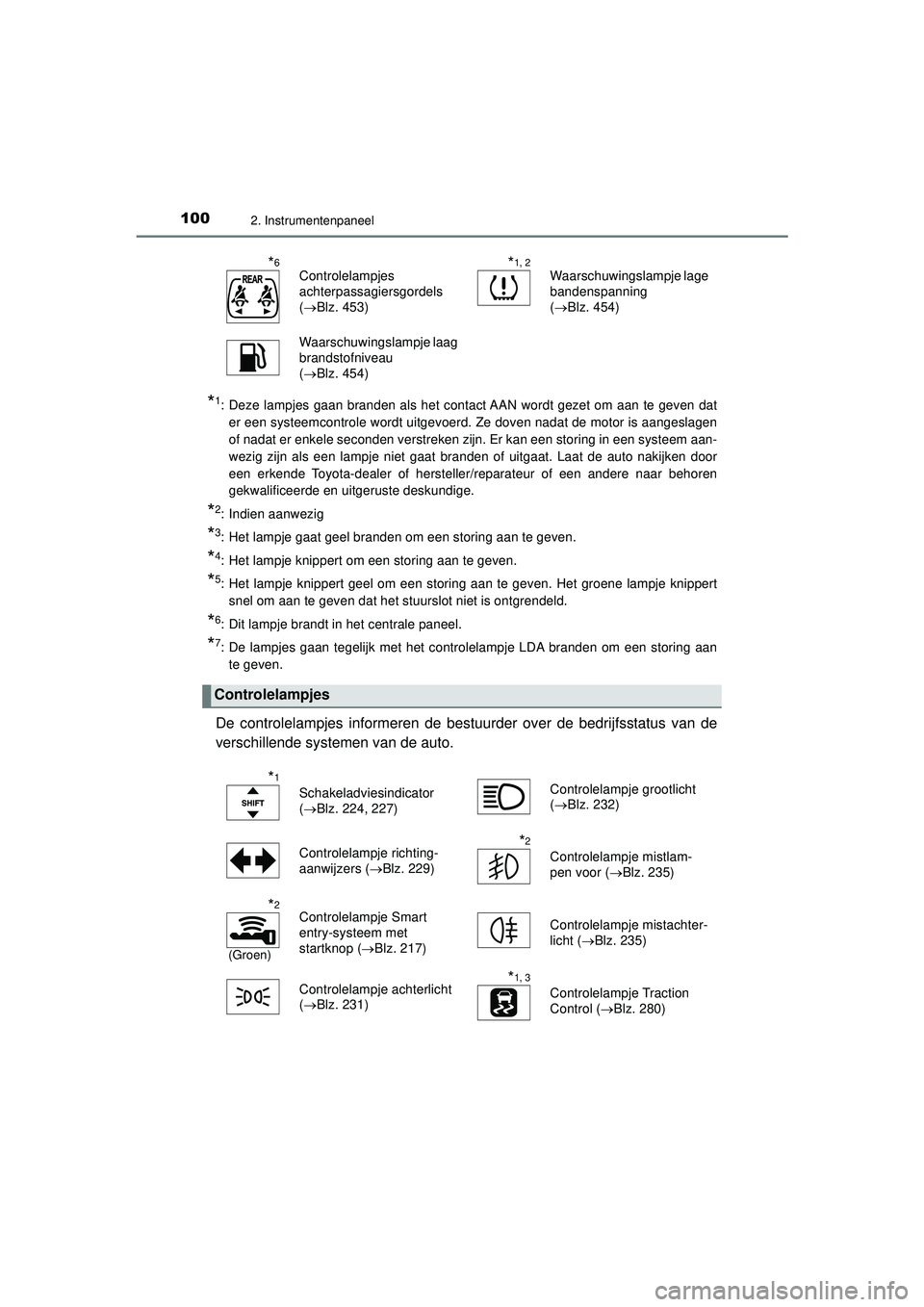 TOYOTA AYGO 2021  Instructieboekje (in Dutch) 1002. Instrumentenpaneel
AYGO_OM_Europe_OM9A012E
*1: Deze lampjes gaan branden als het contact AAN wordt gezet om aan te geven dater een systeemcontrole wordt uitgevoerd. Ze doven nadat de motor is aa