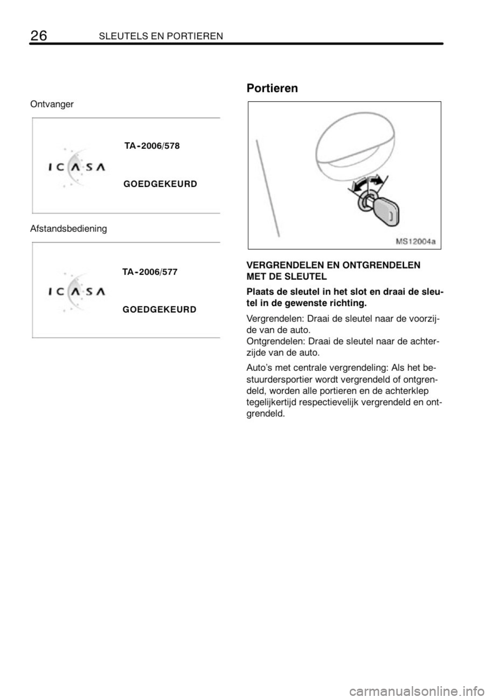 TOYOTA AYGO 2008  Instructieboekje (in Dutch) 