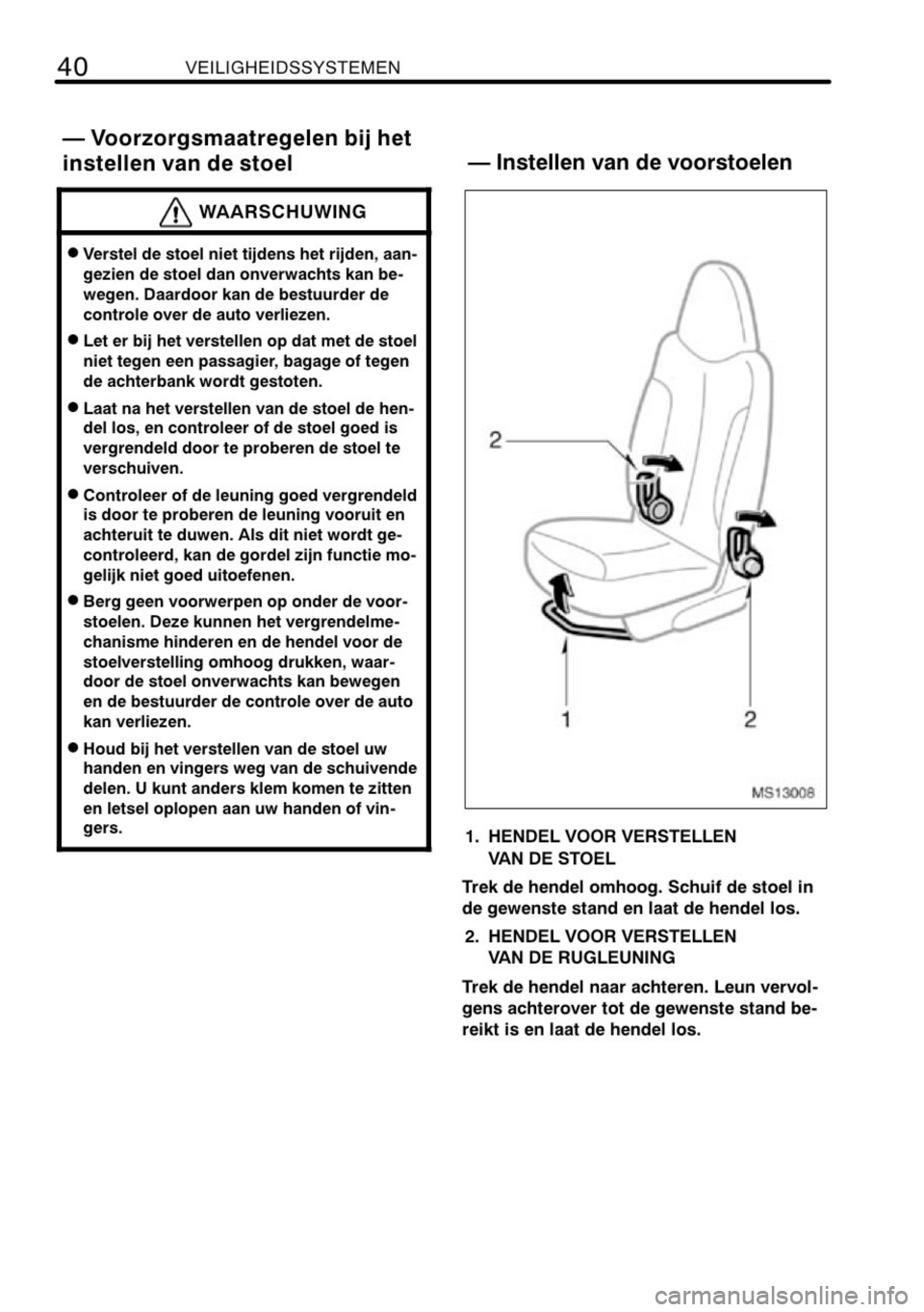 TOYOTA AYGO 2008 Instructieboekje (in Dutch) TOYOTA AYGO 2008 Instructieboekje (in Dutch)