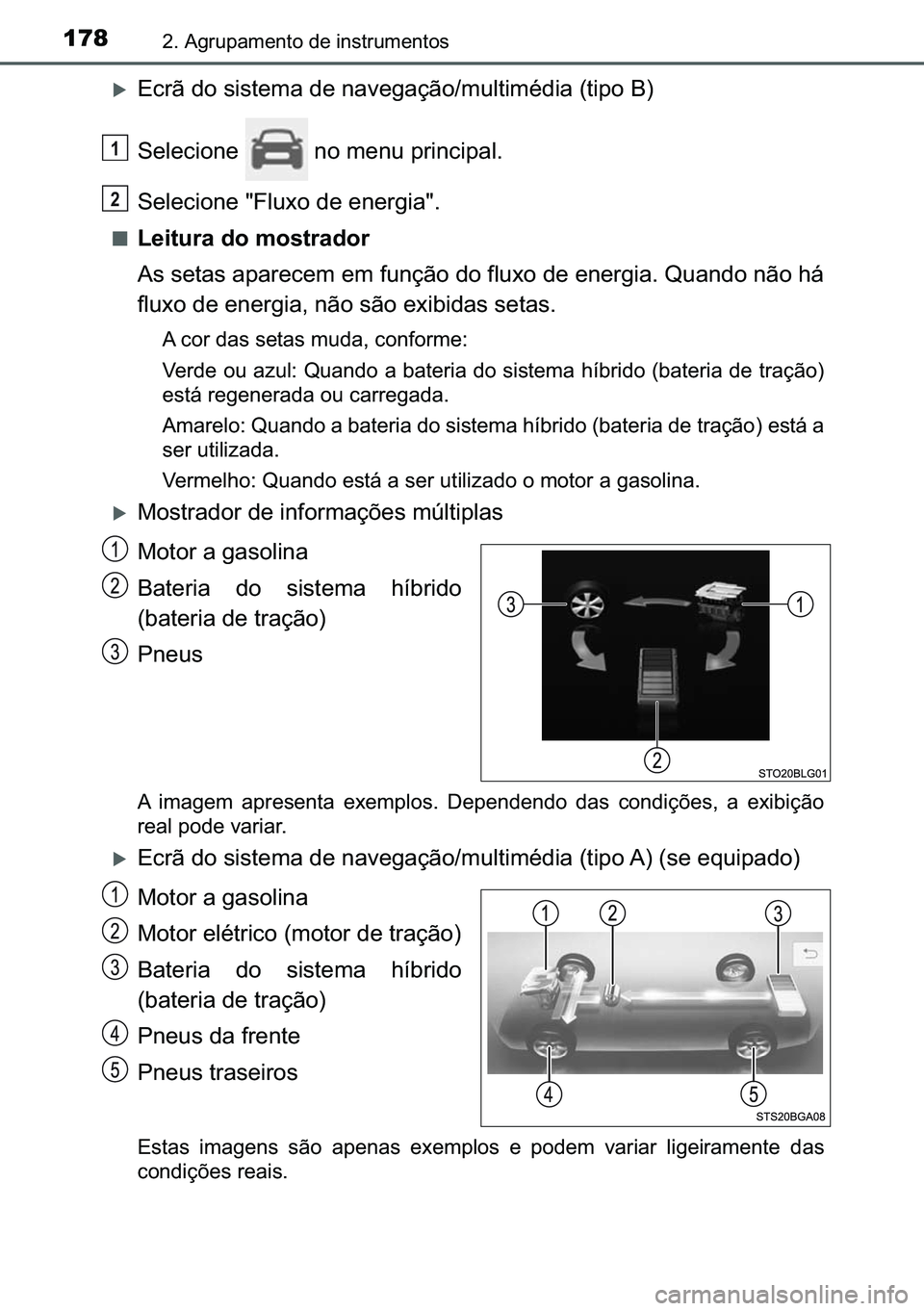 TOYOTA C-HR 2023  Manual de utilização (in Portuguese) 178����$�J�U�X�S�D�P�H�Q�W�R��G�H��L�Q�V�W�U�X�P�H�Q�W�R�V
�X�(�F�U�m��G�R��V�L�V�W�H�P�D��G�H��Q�D�Y�H�J�D�o�m�R��P�X�O�W�L�P�p�G�L�D���W�L�S�R��%�
�6�H�O�H�F�L�R�Q�H� ��Q�R��P�H�Q�X
