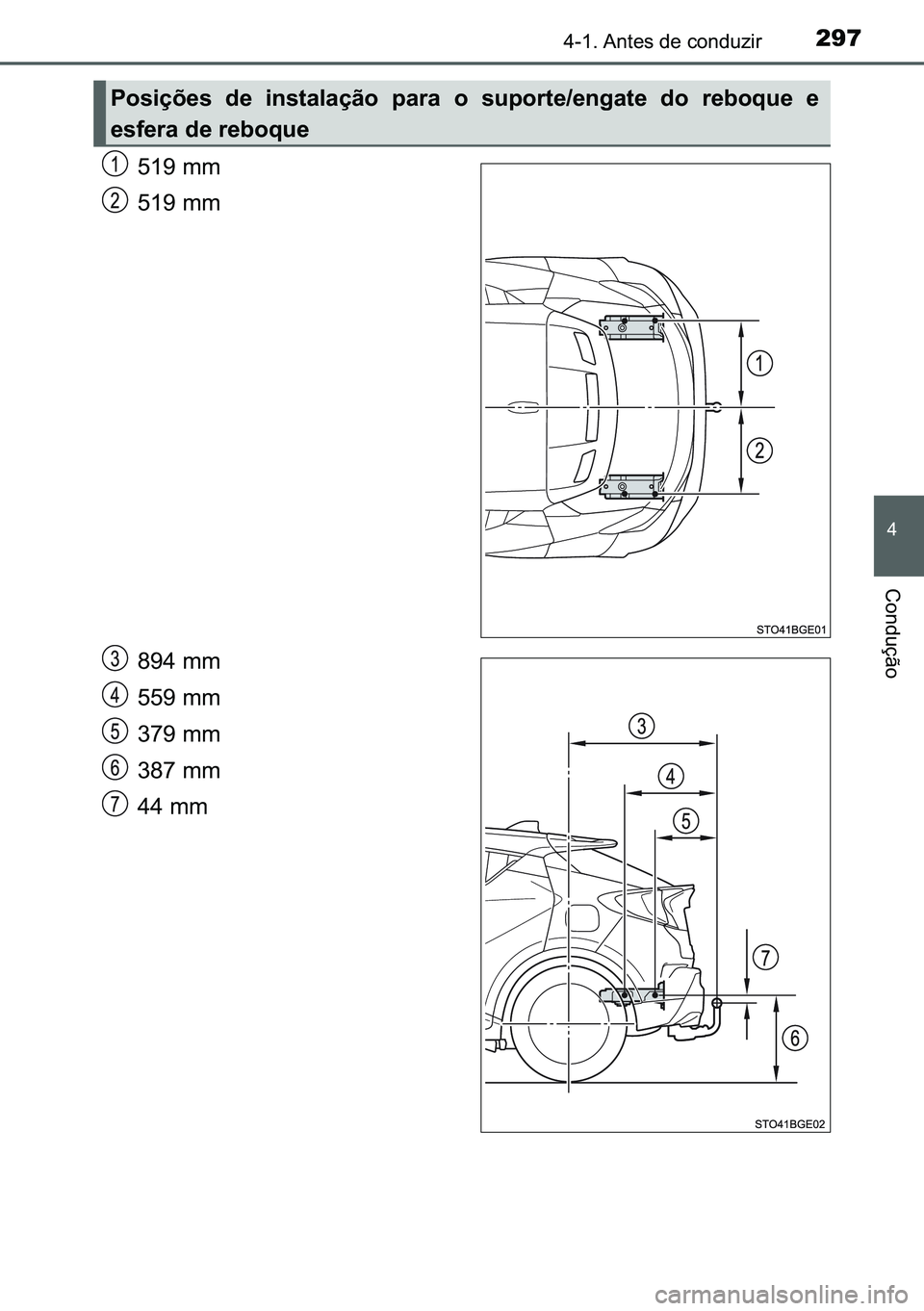 TOYOTA C-HR 2023  Manual de utilização (in Portuguese) 297������$�Q�W�H�V��G�H��F�R�Q�G�X�]�L�U
�
�&�R�Q�G�X�o�m�R
�����P�P�
�����P�P�
�����P�P�
�����P�P�
�����P�P�
�����P�P�
����P�P�
�3�R�V�L�o�}�H�V� �G�H� �L�
